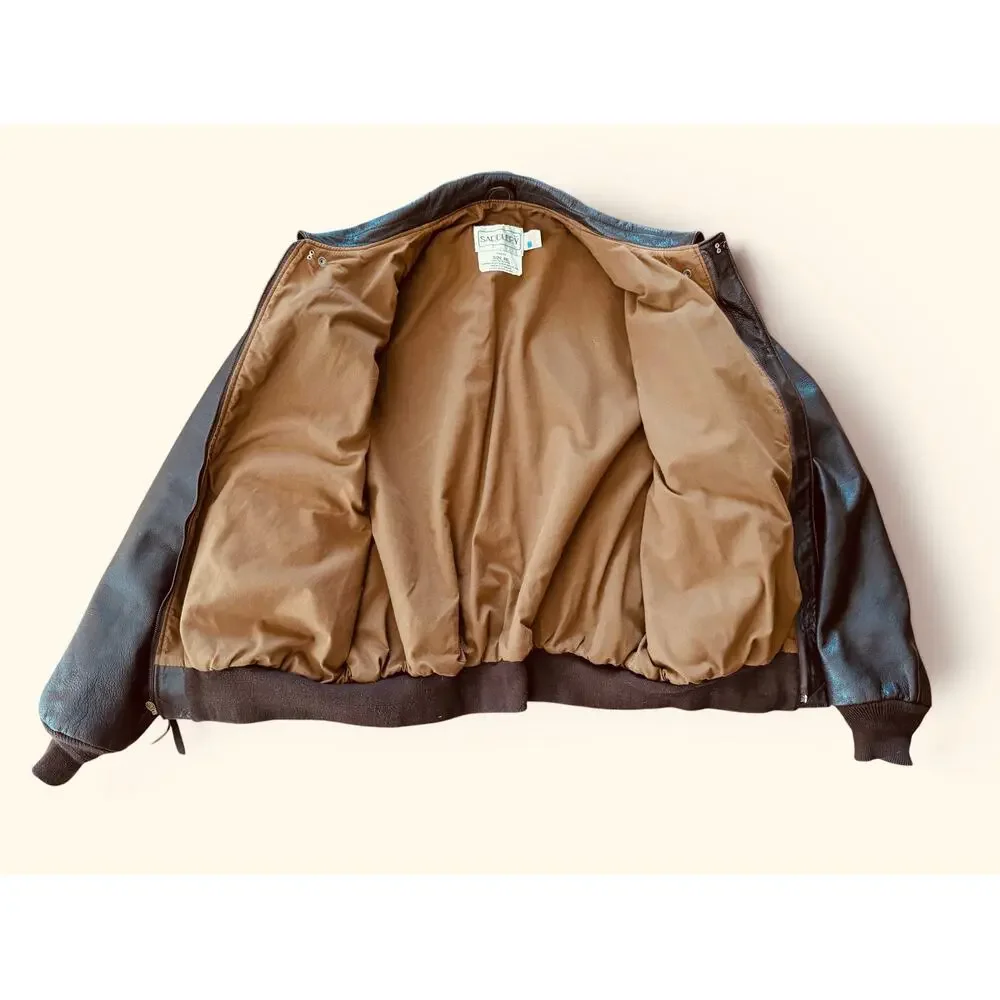 USAF Type A-2 Flight Jacket Goatskin Leather Mens 48L